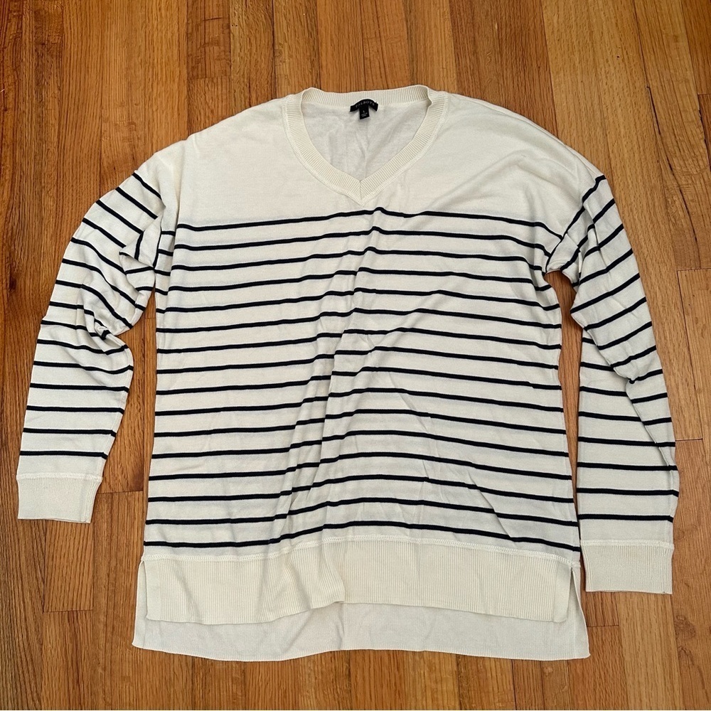 TALBOTS stripped long sleeves top Sz Large #